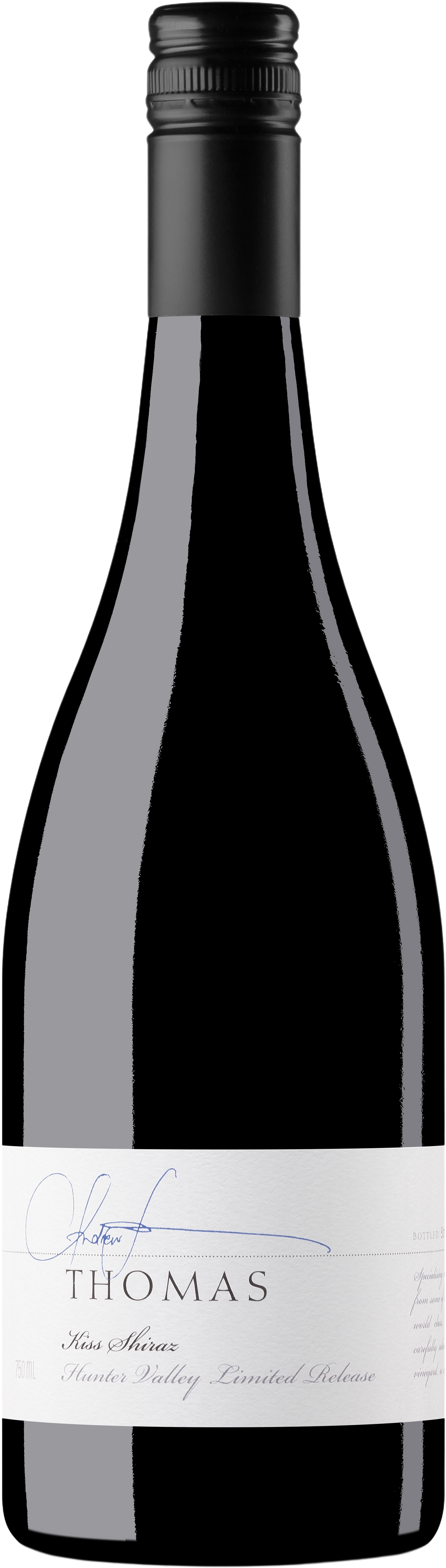 Thomas Wines Kiss Limited Release Hunter Valley Shiraz 2019